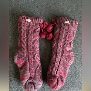 UGG shearling lines slipper socks